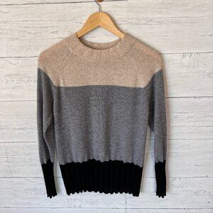 Griffen Sweater Womens Size Small Wool & Cashmere Blend Colorblock Long Sleeve